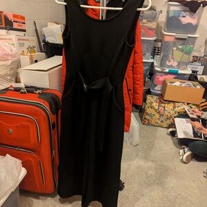 Romeo & Juliet Couture Black Sleeveless Jumpsuit with Waist Tie